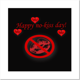 Happy no-kiss day! Posters and Art